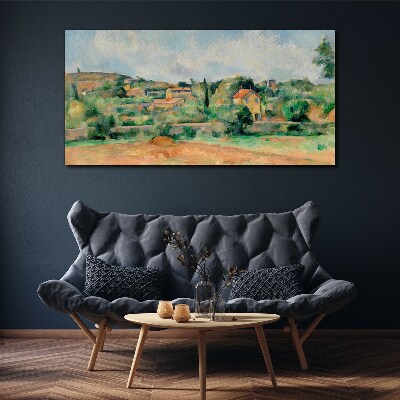 Obraz Canvas Wiejski pejzaż w pastelowych kolorach