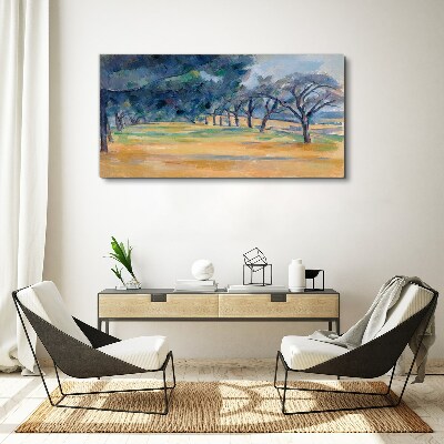 Obraz Canvas Spokojny pejzaż z drzewami