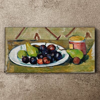 Obraz Canvas Owocowa kompozycja na talerzu