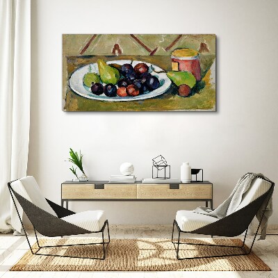 Obraz Canvas Owocowa kompozycja na talerzu