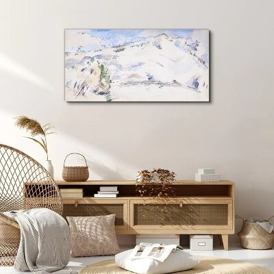 Obraz Canvas Górski krajobraz w pastelowych odcieniach