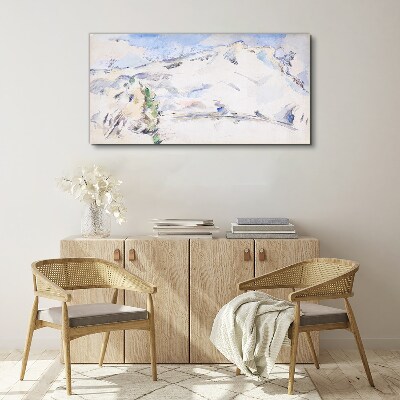 Obraz Canvas Górski krajobraz w pastelowych odcieniach