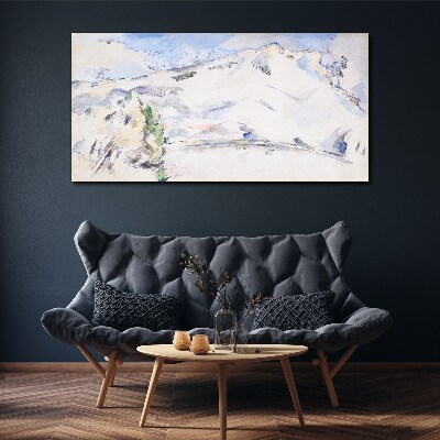 Obraz Canvas Górski krajobraz w pastelowych odcieniach
