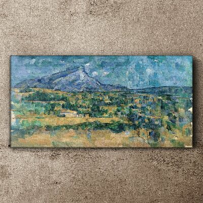 Obraz Canvas Górski krajobraz w pastelowych barwach