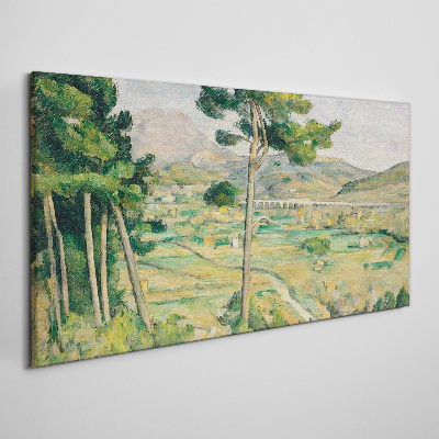 Obraz Canvas Krajobraz z drzewami