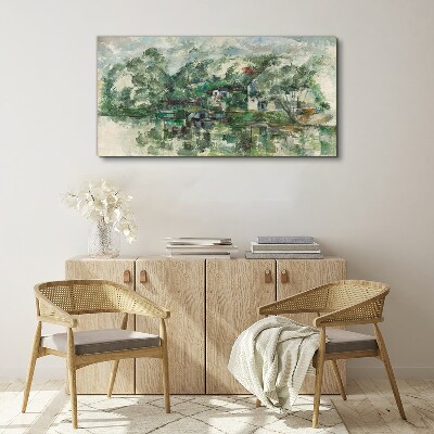 Obraz Canvas At Waters Edge Cézanne