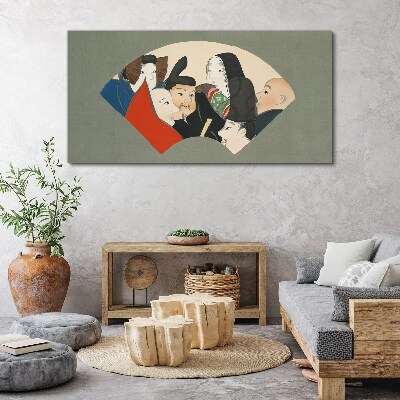 Obraz Canvas Tradycyjne postacie w japońskim stylu