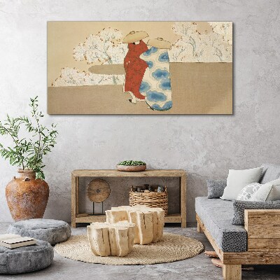 Obraz Canvas Spotkanie wśród kwitnących drzew