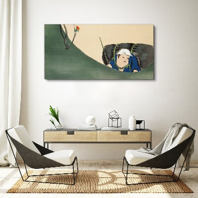 Obraz Canvas Zagubiony w zieleni