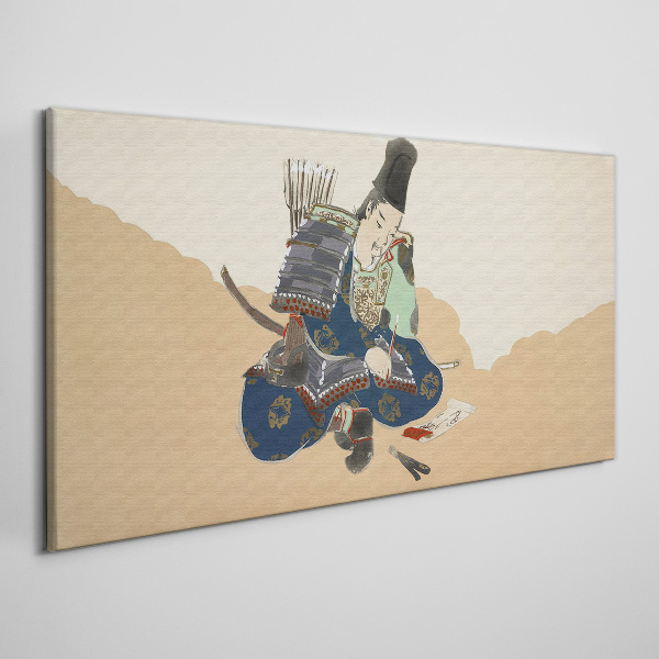 Obraz Canvas Artysta piszący w tradycyjnym stroju
