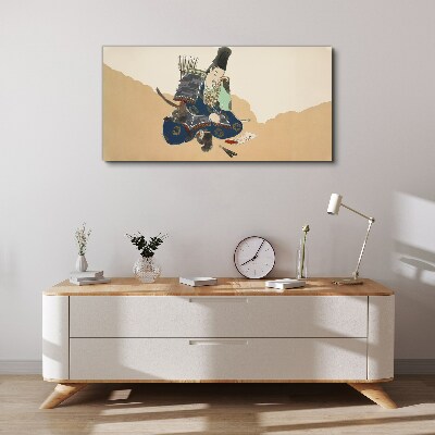 Obraz Canvas Artysta piszący w tradycyjnym stroju
