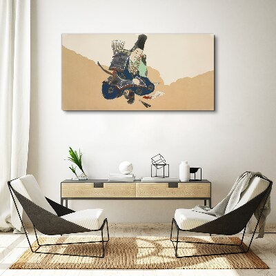 Obraz Canvas Artysta piszący w tradycyjnym stroju
