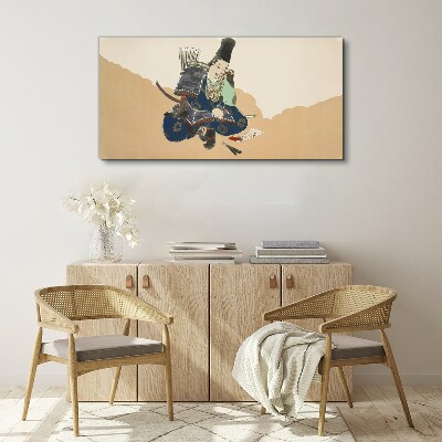 Obraz Canvas Artysta piszący w tradycyjnym stroju