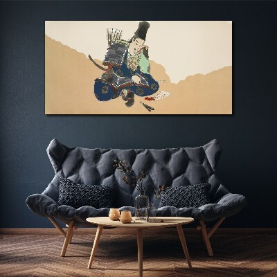 Obraz Canvas Artysta piszący w tradycyjnym stroju