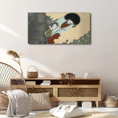 Obraz Canvas Zimowy spacer w tradycyjnym stylu