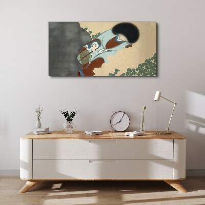 Obraz Canvas Zimowy spacer w tradycyjnym stylu