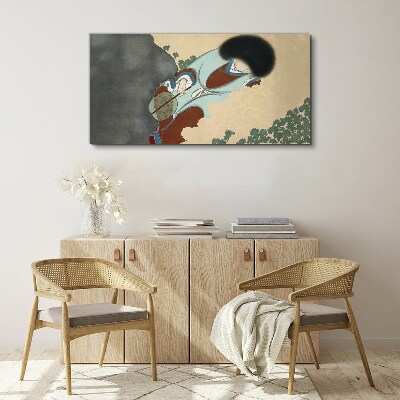 Obraz Canvas Zimowy spacer w tradycyjnym stylu