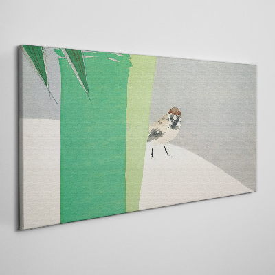Obraz Canvas Skrzydlaty przyjaciel w zieleni