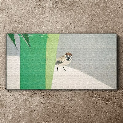 Obraz Canvas Skrzydlaty przyjaciel w zieleni