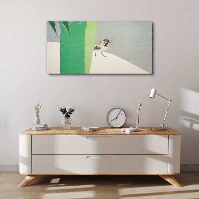 Obraz Canvas Skrzydlaty przyjaciel w zieleni