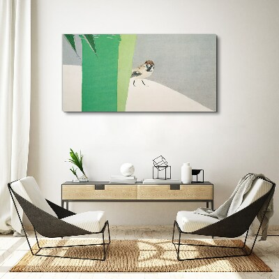 Obraz Canvas Skrzydlaty przyjaciel w zieleni