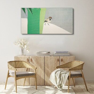 Obraz Canvas Skrzydlaty przyjaciel w zieleni