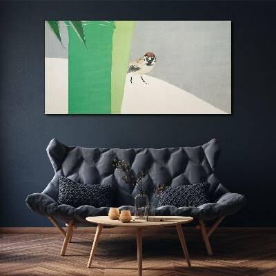 Obraz Canvas Skrzydlaty przyjaciel w zieleni