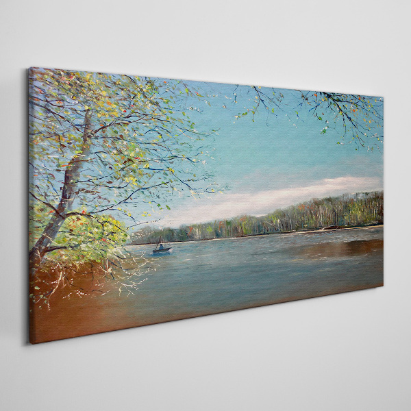 Obraz Canvas Spokojny krajobraz nad rzeką