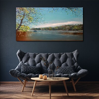 Obraz Canvas Spokojny krajobraz nad rzeką