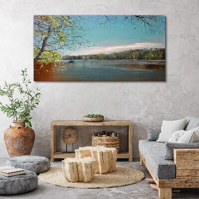 Obraz Canvas Spokojny krajobraz nad rzeką