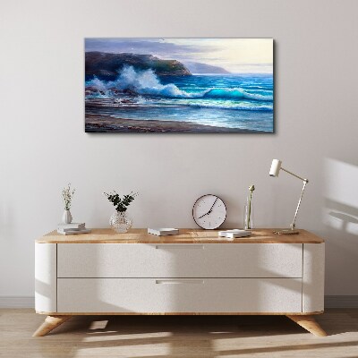 Obraz Canvas wybrzeże fale ocean
