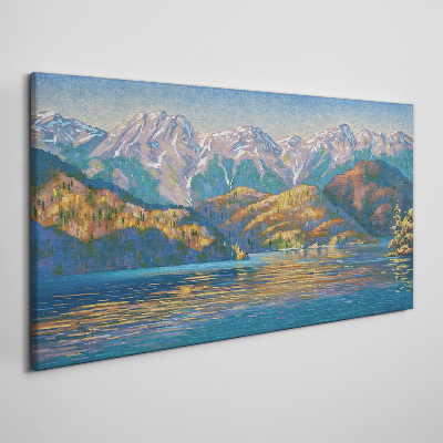 Obraz Canvas Górski krajobraz w letnich kolorach