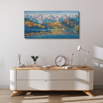 Obraz Canvas Górski krajobraz w letnich kolorach