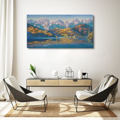 Obraz Canvas Górski krajobraz w letnich kolorach