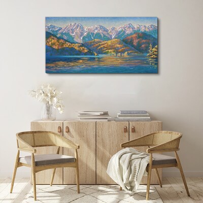 Obraz Canvas Górski krajobraz w letnich kolorach