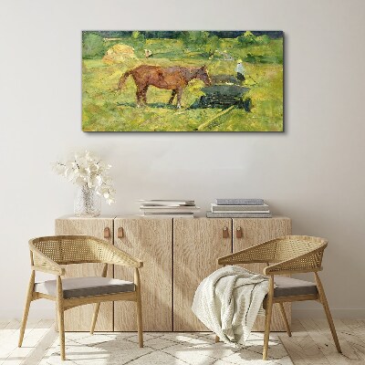 Obraz Canvas Zwierzę koń pole wieśniacy