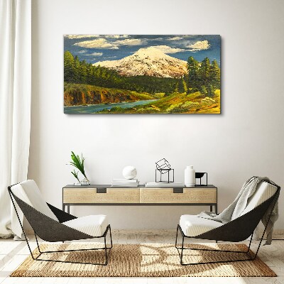 Obraz Canvas Górski krajobraz z rzeką