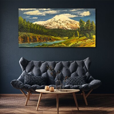 Obraz Canvas Górski krajobraz z rzeką