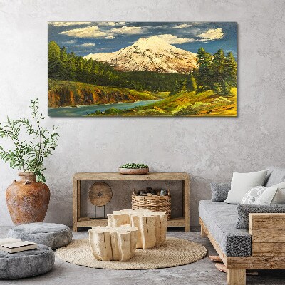 Obraz Canvas Górski krajobraz z rzeką