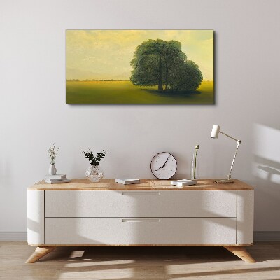 Obraz Canvas Spokojny pejzaż z drzewem