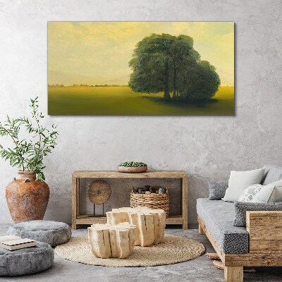 Obraz Canvas Spokojny pejzaż z drzewem