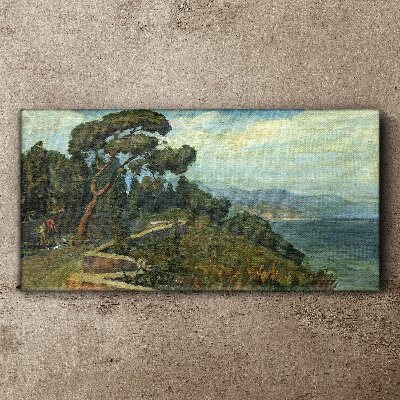 Obraz Canvas Nadmorski krajobraz z drzewem