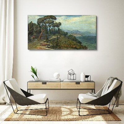 Obraz Canvas Nadmorski krajobraz z drzewem