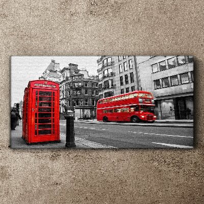 Obraz na Płótnie Miasto Londyn Autobus