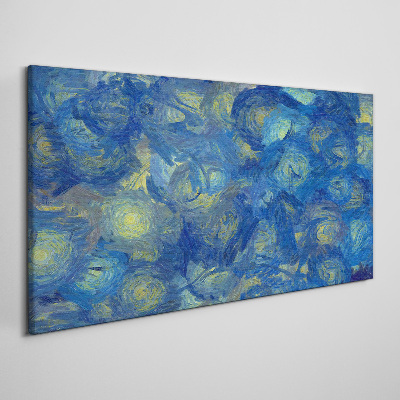 Obraz Canvas Nocne niebo w odcieniach błękitu