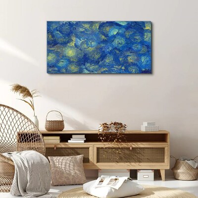 Obraz Canvas Nocne niebo w odcieniach błękitu