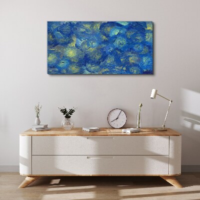 Obraz Canvas Nocne niebo w odcieniach błękitu