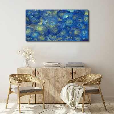 Obraz Canvas Nocne niebo w odcieniach błękitu