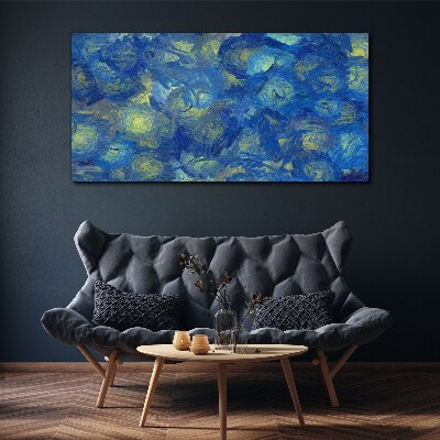 Obraz Canvas Nocne niebo w odcieniach błękitu