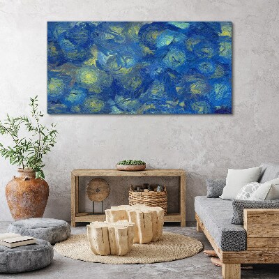 Obraz Canvas Nocne niebo w odcieniach błękitu